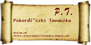 Pokoráczki Tavaszka névjegykártya